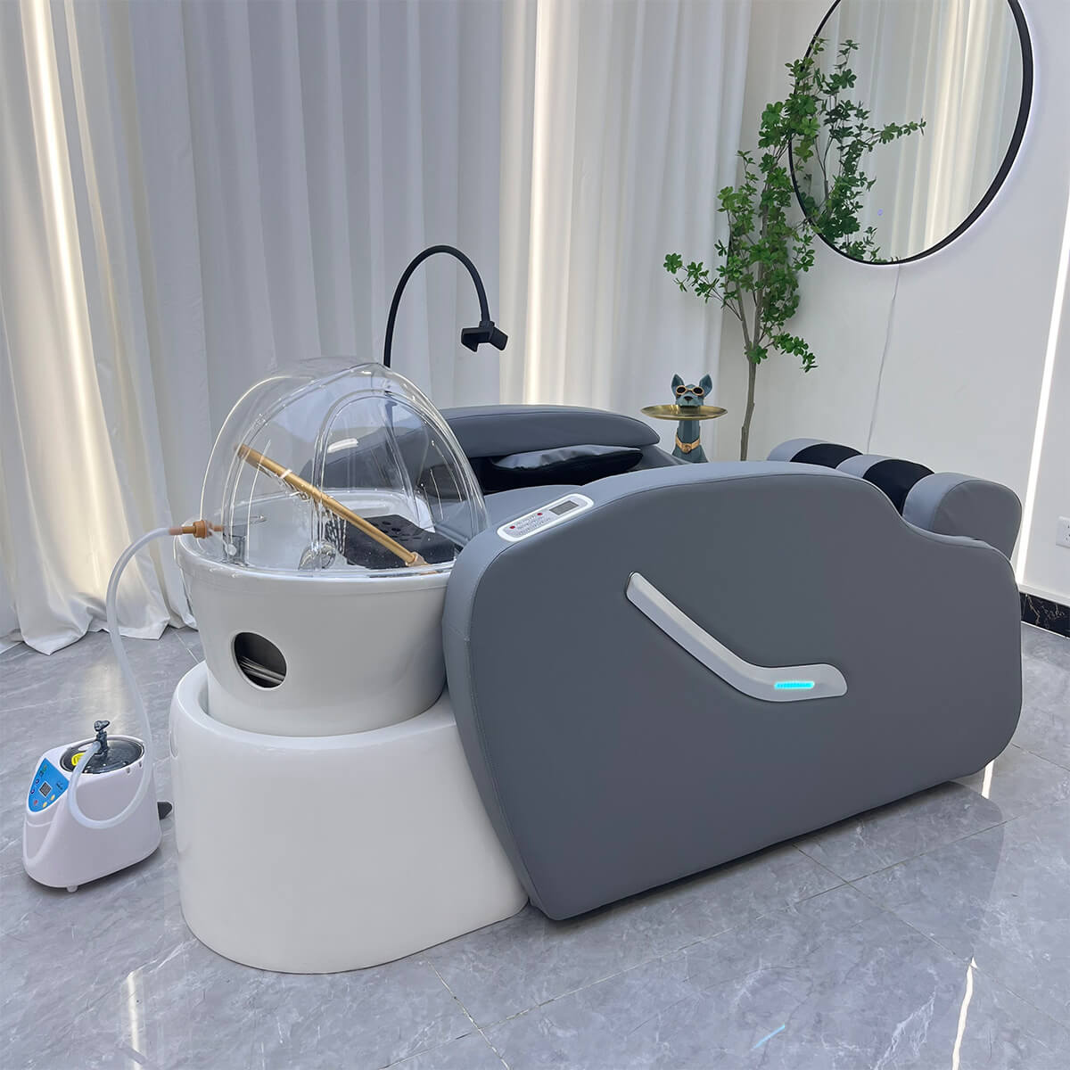 HydroThera Vapor Massage Backwash Unit 2 Unidad de lavado con masaje de vapor HydroThera
