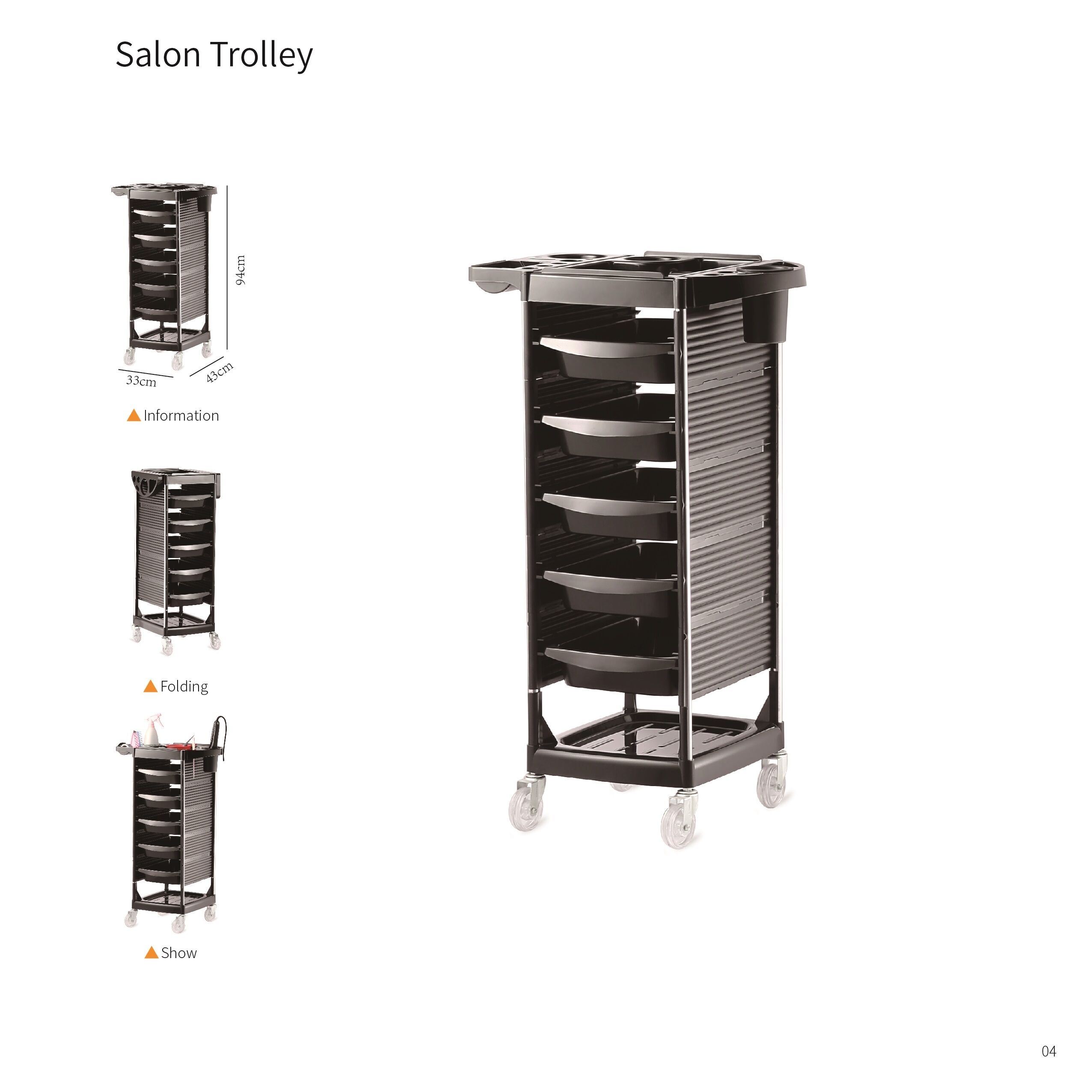 Multifunction Drawer Beauty Trolley Cart 1 Multifunction Drawer Beauty Trolley Cart