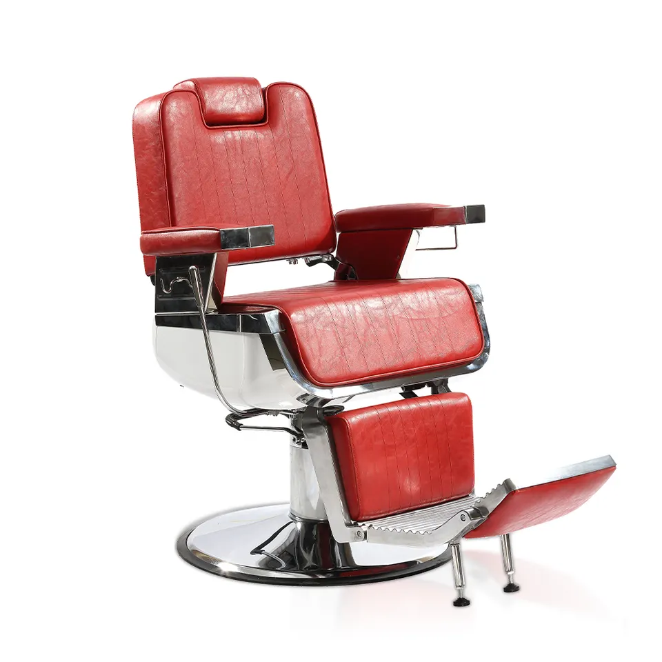Timeless Elegance Barber Reclining Chair 1 Silla Reclinable de Barbero Timeless Elegance